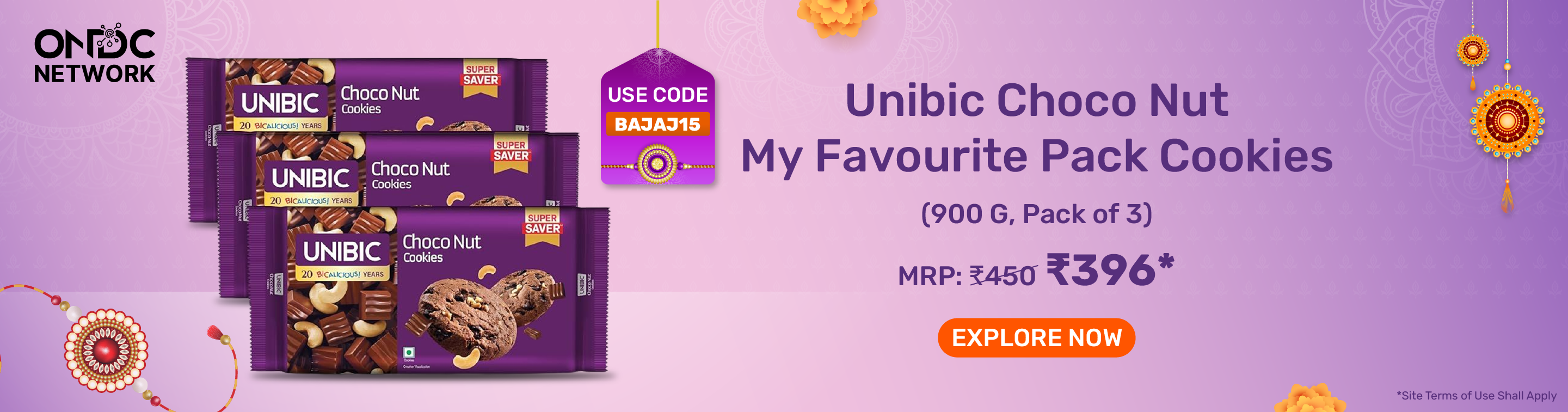 Unibic Choco Nut My Favourite Pack Cookies (900 G, Pack of 3)