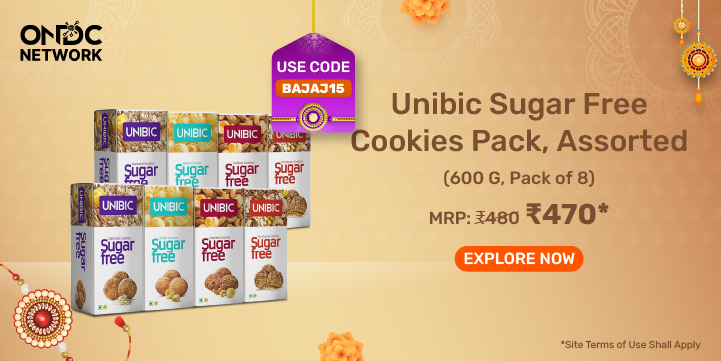 Unibic Sugar Free Cookies Pack, Assorted (600 G, Pack of 8)