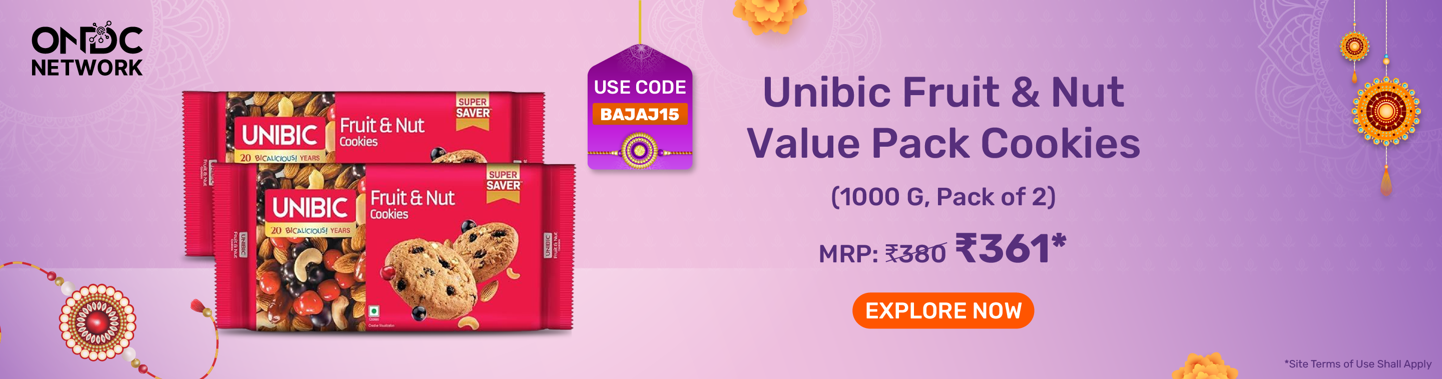Unibic Fruit & Nut Value Pack Cookies (1000 G, Pack of 2)