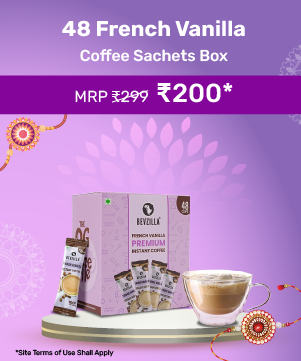 48 French Vanilla Coffee Sachets Box