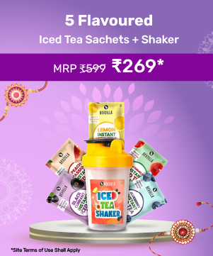 5 Flavoured Iced Tea Sachets + Shaker